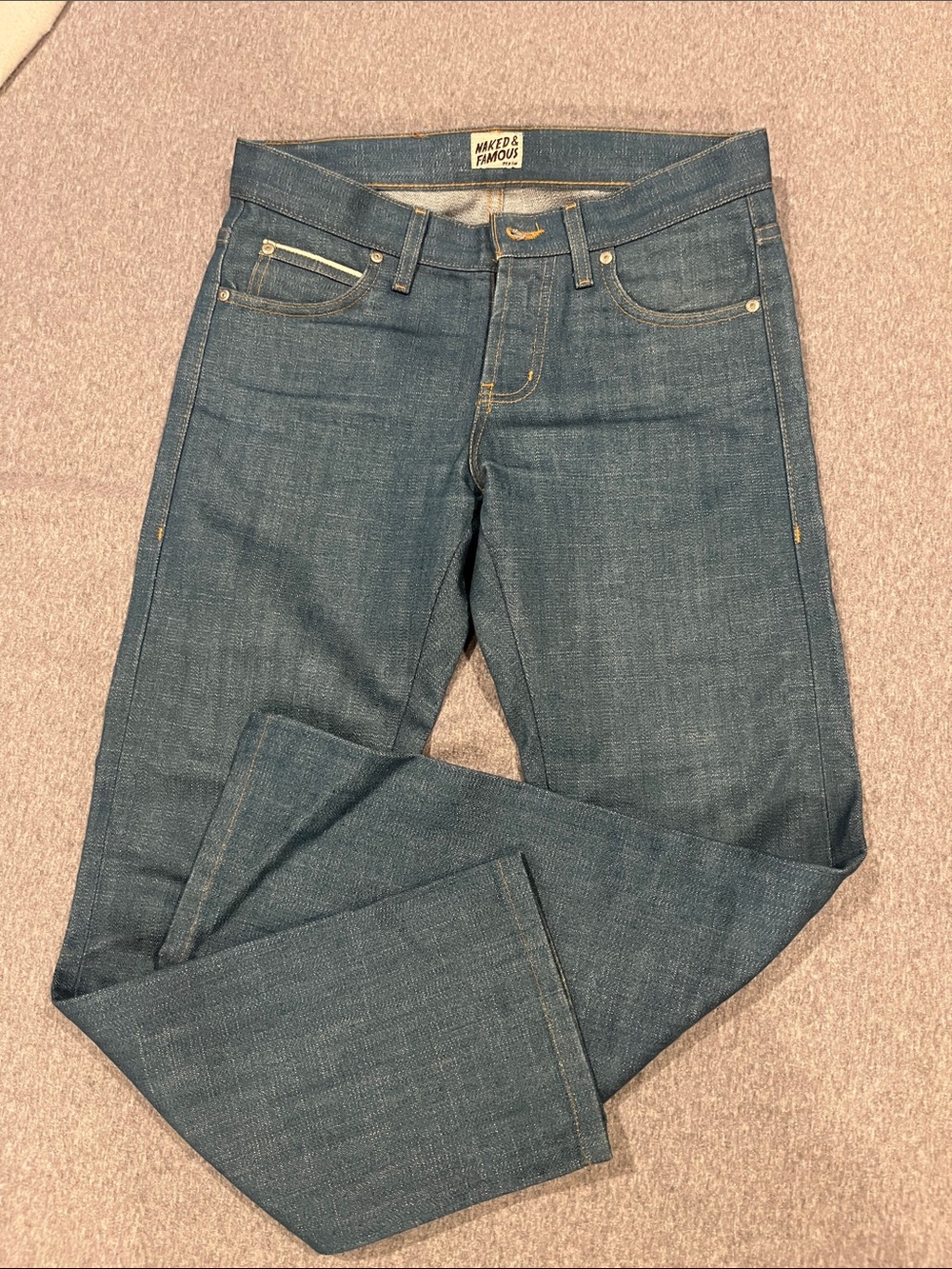 Naked & Famous Skinny Guy Jeans, Selvedge twill, size 30.